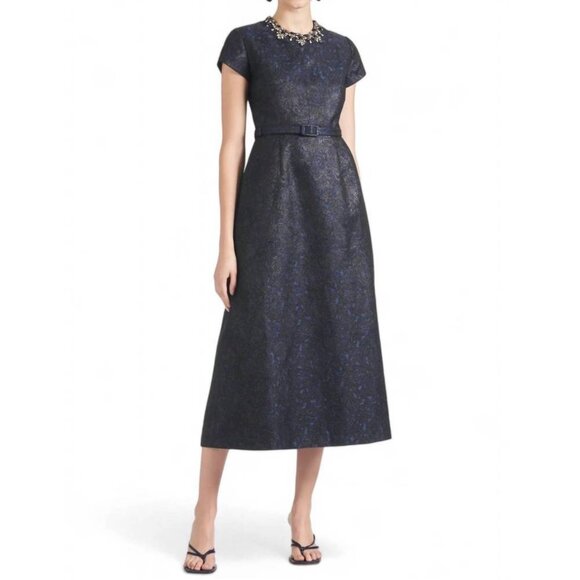 NWT Women's SACHIN & BABI Fallon Dress in Black/Midnight $695 | Size 6 - Picture 1 of 14